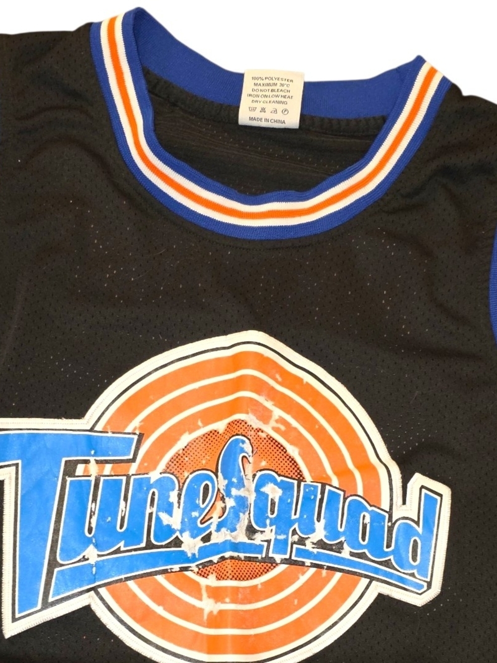 Tune Squad Michael Jordan 23 Space Jam Basketball Jersey Black Blue Adult Medium - Picture 3 of 6